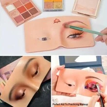 Cabeza de práctica de maquillaje de silicona - sensación realista y fácil de limpiar - ideal para artistas y principiantes - herramienta perfecta para dominar habilidades de maquillaje