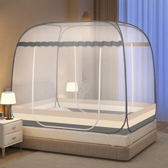 1 Par Ny stil Installation Hem Bruk Singel Dubbel Dörr Vikbar Tält Med 
Botten Och Ståltråd Textur Och Dragkedja