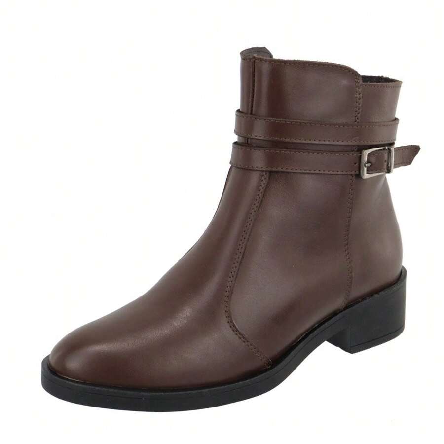 Women Mid-Calf Boots - Rỉ Nâu - Xem 1