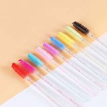 50pcs Disposable Mascara Wand Spool Mascara Brush For Eyebrow/Eyelash Extension Mascara Brush,Eyebrow Brush,Eyeshadow Brush,Spoolie,Spoolie Brush - Multicolor - View 2