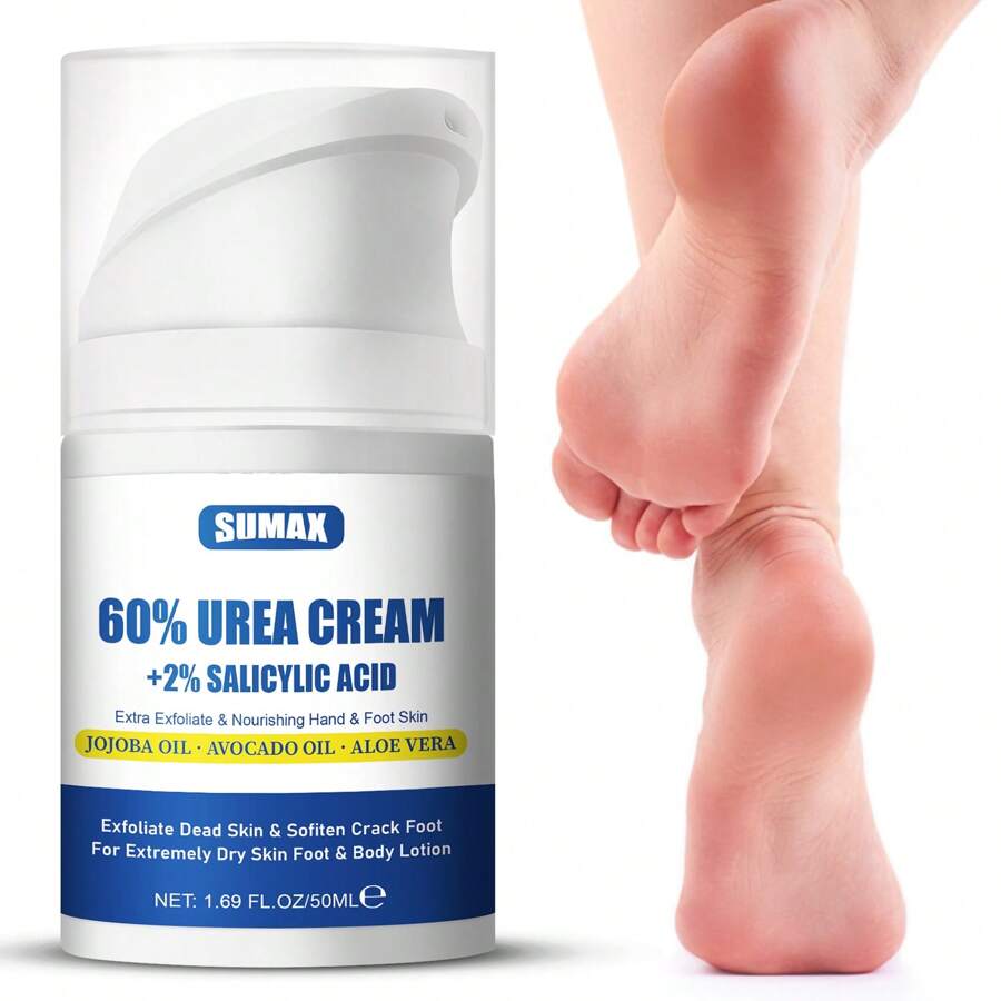 Urea Cream 60 Plus Salicylic Acid 2, Foot Cream For Dry Cracked Heels