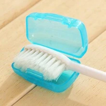5pcs/10pcs/15pcs Mixed Color Portable Toothbrush Head Holder Case, Toothbrush Protector Cover, Toothbrush Head Protective Cap, Toothbrush Head Holder Box, For Travel Home Office