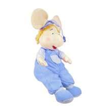 Topogigio De Peluche Musical Con 4 Frases Ratón de Peluche para Niños Topo Gigio habla 45 cm - Azul - Ver 4