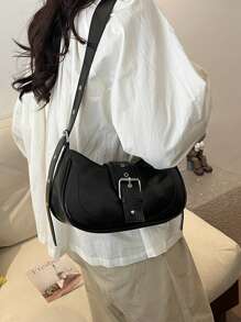 Túi đeo vai mini cùng kiểu dáng của Hàn Quốc dành cho nữ, Túi đeo chéo nhỏ gọn cổ điển sang trọng mới 2025, Mùa hè - màu đen - Xem 7