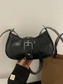 Túi đeo vai mini cùng kiểu dáng của Hàn Quốc dành cho nữ, Túi đeo chéo nhỏ gọn cổ điển sang trọng mới 2025, Mùa hè - màu đen - Xem 2