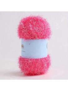 1pc Hand-Knitted DIY Doll Golden Silk Thread Bag - Colorful Glass Silk Woolen Thread - 1.7oz Summer, School