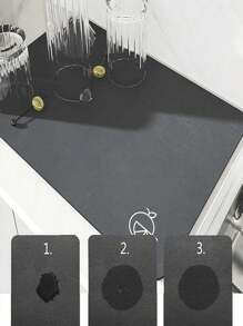 1pc Coffee Mat Coffee Bar Mat Absorbent Non Slip Coffee Mat For Countertops Coffee Bar Accessories Coffee Dish Drying Mat For Coffee Station Waterproof