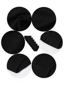 年輕少女6入組純色三角褲 - 黑色 - 查看 2