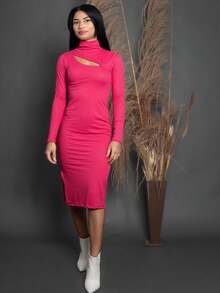 Women Dresses - Hot Pink - View 1