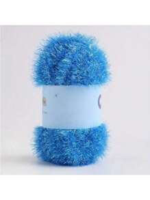 1pc Hand-Knitted DIY Doll Golden Silk Thread Bag - Colorful Glass Silk Woolen Thread - 1.7oz Summer, School