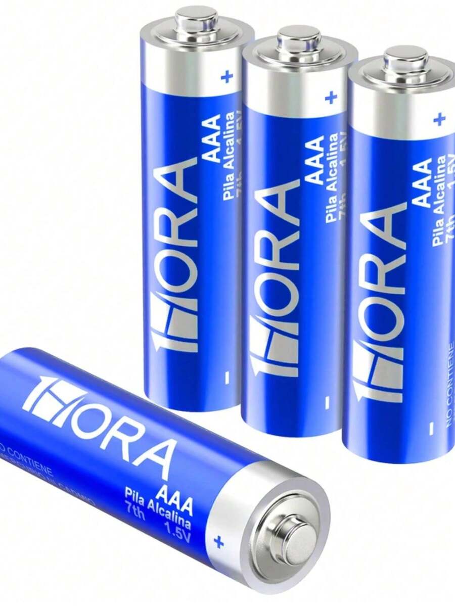 ROSSMEX Pack Of 4 AAA Alkaline Batteries 1 Hour GAR135 - Black - View 1