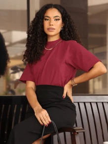 Women Blouses - CHERRY - View 3