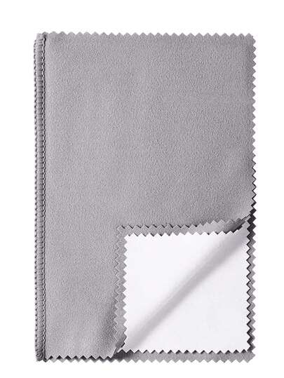 1 pieza Paño de pulido y limpieza profesional, paño de limpieza de doble cara y cuatro capas de 12.2*9.8 pulgadas, adecuado para joyas de oro, plata y platino, ¡para mantener el brillo de sus joyas!