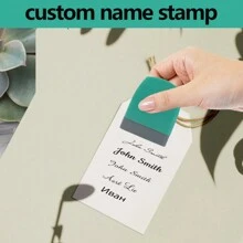 1 pieza Sello con nombre personalizado, resistente al agua, adecuado para ropa de niños. Este sello de nombre personalizado se puede usar para ropa, firmas manuscritas y como sello de tinta de dibujos animados para manualidades - Multicolor - Ver 5