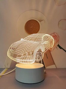 3d夜光創意禮物桌燈usb床頭燈亞克力裝飾燈與usb和led燈 - 摩天輪燈 - 查看 14