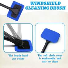 1pc Windshield Cleaning Brush Kit Upgrade Your Car Cleaning Supplies! - dark blue - View 5