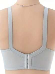 1 Áo ngực cho con bú ren thanh lịch dành cho bà bầu - Co giãn, thoải mái và dễ dàng cho con bú, thiết kế nâng ngực sang trọng, màu xanh nhạt mát mẻ - Màu xanh lam - Xem 2