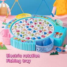 Magnetic Fishing Toy, Fish And Fishing Pole With Magnets, Music Rotation Fishing Game, Children Party Game Toy,Girls Toys,Magnetic Fish Game,Jeu Aimant