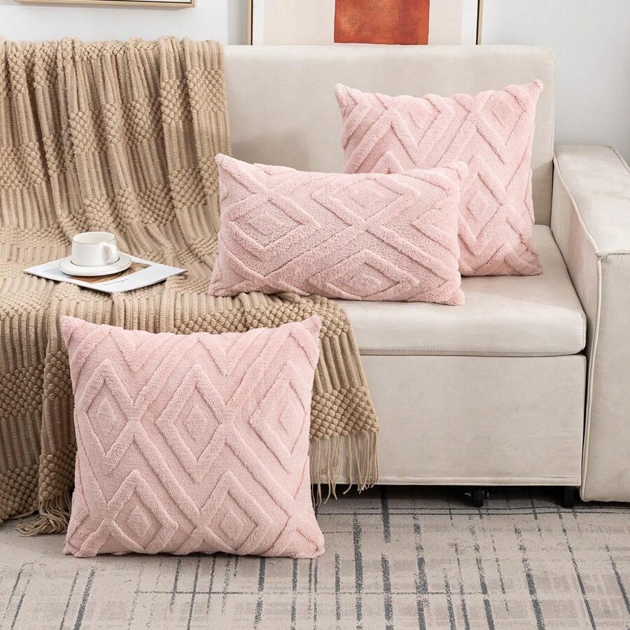 Sarung Bantal - Berwarna merah muda - View 1