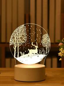 3d夜光創意禮物桌燈,usb床頭燈,亞克力裝飾桌燈,usb供電led燈 - 月亮熊 - 查看 28