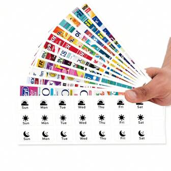 1-pack 214 st. gör-det-själv-medicinetiketter, gör-det-själv-fickapoteksetiketter inklusive 191 medicinetiketter och 42 veckokaletter och 4 tomma klistermärken för resor, daglig pillerbehållare/mini-medicinorganisatör, förvaring av pillerorganisatör/7-dagars rese-pillerfack, endast medicin- och veckoetiketter