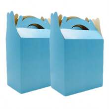 40 Cajas para Dulceros Personaje Azul Cielo para Fiesta Aguinaldos Colores Dulceras Cajita Adorno Regalo Bolo Volo Pascua Posada Recuerdo Decoracion Cumpleaños - Azul - Ver 1