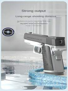 1911 Revolver Water Gun With Automatic Chambering And Manual Repeat Fire For Long Distance Water Battle, Suitable For Summer Outdoor Play, Great Partner For Water Battle Party Or Celebration Occasions, Such As Christmas, And Birthday Gifts.Gun, Fake Gun, Toy Gun