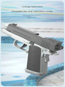 1911 Revolver Water Gun With Automatic Chambering And Manual Repeat Fire For Long Distance Water Battle, Suitable For Summer Outdoor Play, Great Partner For Water Battle Party Or Celebration Occasions, Such As Christmas, And Birthday Gifts.Gun, Fake Gun, Toy Gun
