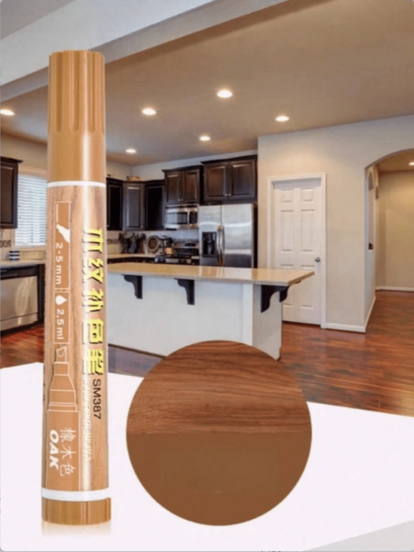 CrossOcean Walnut & Mahogany Coloured Furniture Repair Pen, OilBased