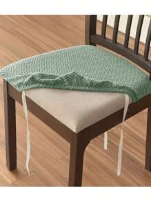 Jacquard Chair Seat Cover Dining Room Chair Slipcover Turqouise 1pc - Mint Green - View 5