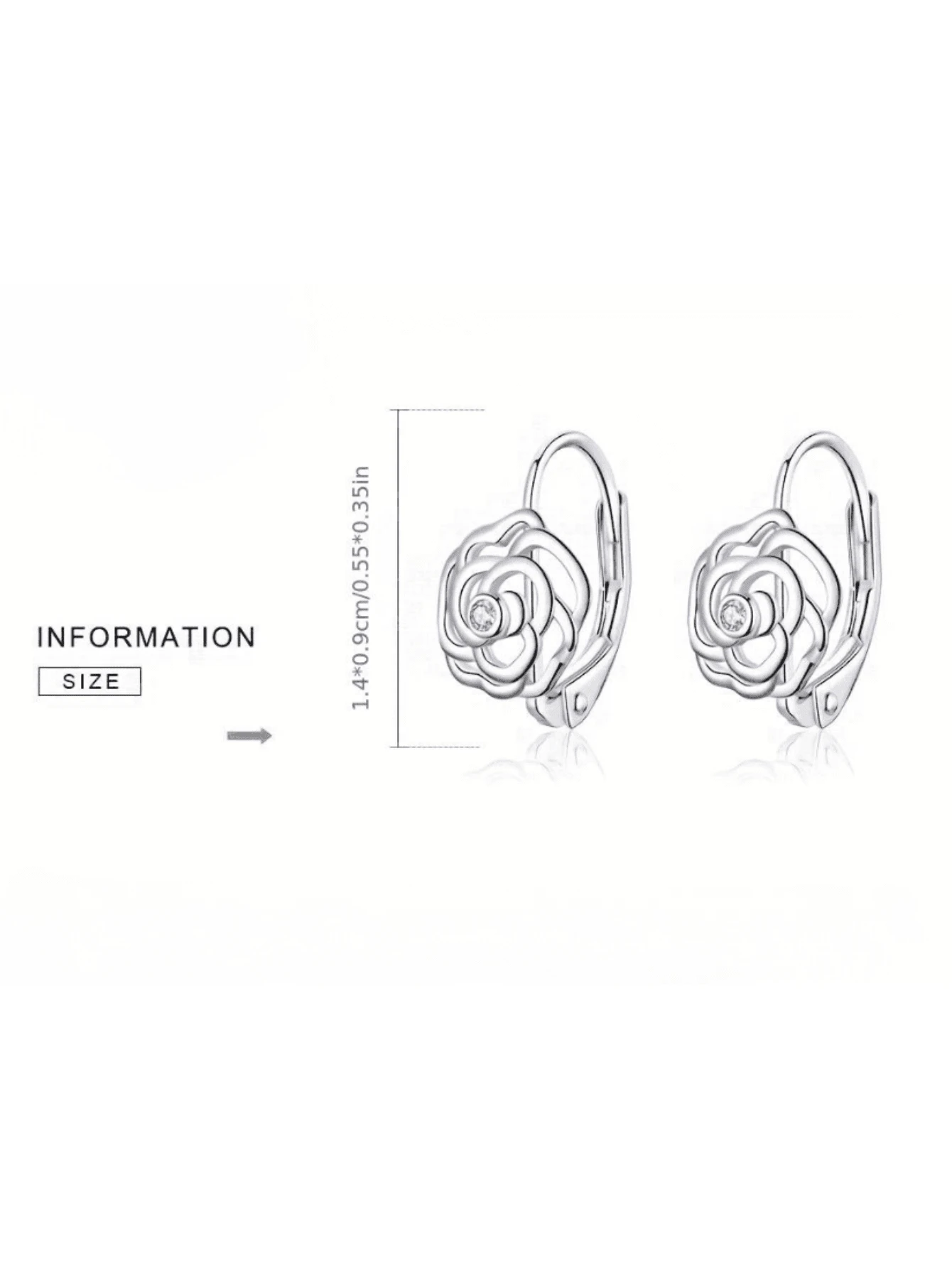 1 Paio Di Orecchini A Cerchio Doppi In Argento Sterling 925 A Bassa - Foto 5