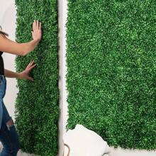 1/4/10pcs Grass Wall Panels Artificial Boxwood Grass Greenery Backdrop Wall Topiary Hedge Plant Thickened UV Protected Privacy Screen Decor For Outdoor Indoor Garden Backyard, Valentine Day, Gift