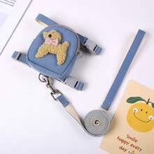 Pet Carrier Backpack Teddy & Poodle Leash, Chest & Back Strap, Snack Bag & Leash For Walking Cats/Dogs