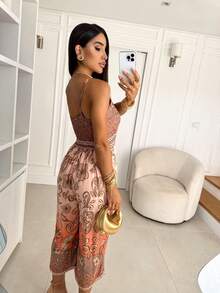 Women Jumpsuits - Màu be - Xem 2