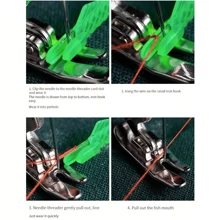 3/10pcsmulti-Colored Plastic Thread Threader Sewing Machine Needle Quick Lead DIY Clothing Sewing Accessories Small Fish Type Thread Threader - Multicolor - View 6