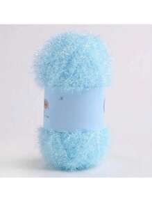 1pc Hand-Knitted DIY Doll Golden Silk Thread Bag - Colorful Glass Silk Woolen Thread - 1.7oz Summer, School