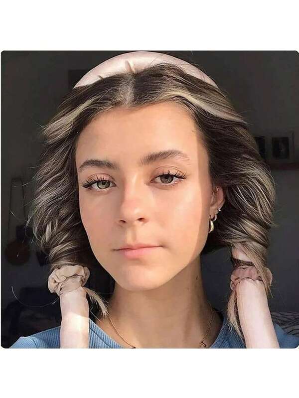 Modelador Curling Rod Cetim Sem Calor + 2 Scrunchies Xuxinha