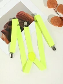 1個綠色彈性y型吊帶,男女通用,帶有大學風格 - 綠色 - 查看 7