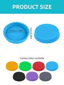 1Pc Leak-Proof Silicone Soda Can Lid, Can Cap, Pop Can Top Cover, Carbonated Beverage Sealing Plug, Dustproof Jar Lid For Household Use