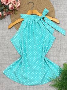 Women Blouses - Teal Blue - View 1