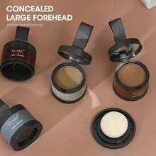 SUAKE Polvo para rayita, adecuado para cabello ralo, raíz del cabello, ocultación, resistencia al viento y al sudor, relleno, cabello ralo - Café - Ver 3