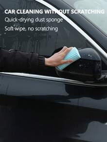 廚房清潔，PVA吸水海綿，汽車清潔可重複使用的海綿，家庭除塵器，海綿塵筒 - 黃色 - 查看 10