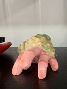 1 件手指蟹雕塑,恐怖蝸牛手樹脂裝飾品,適合萬聖節花園裝飾,創意道具 - 彩色 - 查看 3