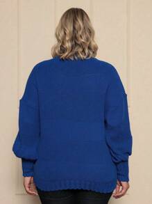 Women Sweaters - 藍色 - 查看 5