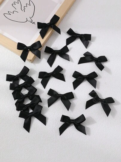 6pcs/15pcs/30pcs Women's Small Hair Clips - Black, Ribbon Big Bow Hair Clips, Fashion Sweet Ballet Cute Girl Hair Clips, Colorful Lace Hair Clips, INS Y2K Punk Style, Suitable For Daily, Festival, Party Matching, Head Accessories, Hair Accessories For Women, Hairpin