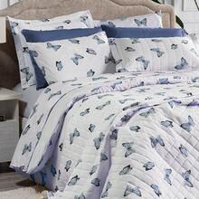 Sheet Sets With Pillowcases - 藍色蝴蝶 - 查看 2