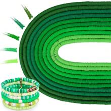 10pcs/Set Randomly Colored 6mm Soft Ceramic Sheet For Diy Bracelets And Necklaces - Multicolor - View 19