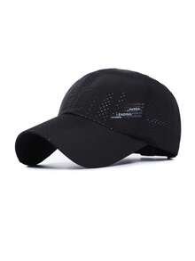 1 Miếng Không giới tính Màu thuần Đơn giản In Mũ bóng chày , Thoáng khí , Sấy khô nhanh , Thoải mái Và Linh hoạt , Thích hợp Đối với Thể thao , Ngoài trời Và Sử dụng hàng ngày - Nhiều màu - Xem 10