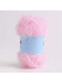 1pc Hand-Knitted DIY Doll Golden Silk Thread Bag - Colorful Glass Silk Woolen Thread - 1.7oz Summer, School