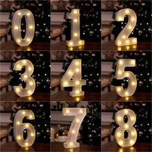 1 pièce Grande lettre lumineuse LED de 21,8 cm, lumière de numéro, convient pour un anniversaire, une demande en mariage, un mariage, la décoration de Noël. Meilleurs cadeaux